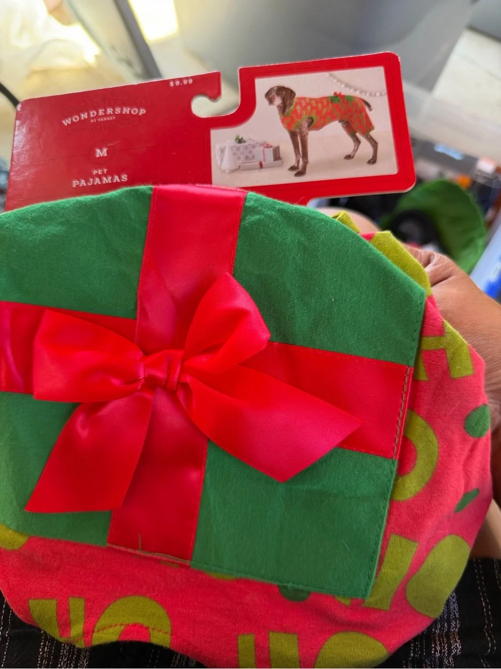 Wondershop Green and Red Holiday Dog Pajamas